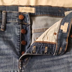 Madewell Button-Fly 10" skinny crop Jeans